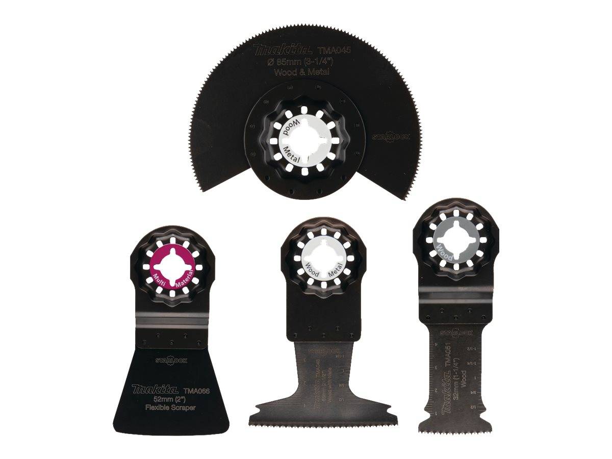 Makita Multitool-Set - 4 Stücke - für Makita DTM51RT1J3 - DTM51Z - DTM51ZJX2