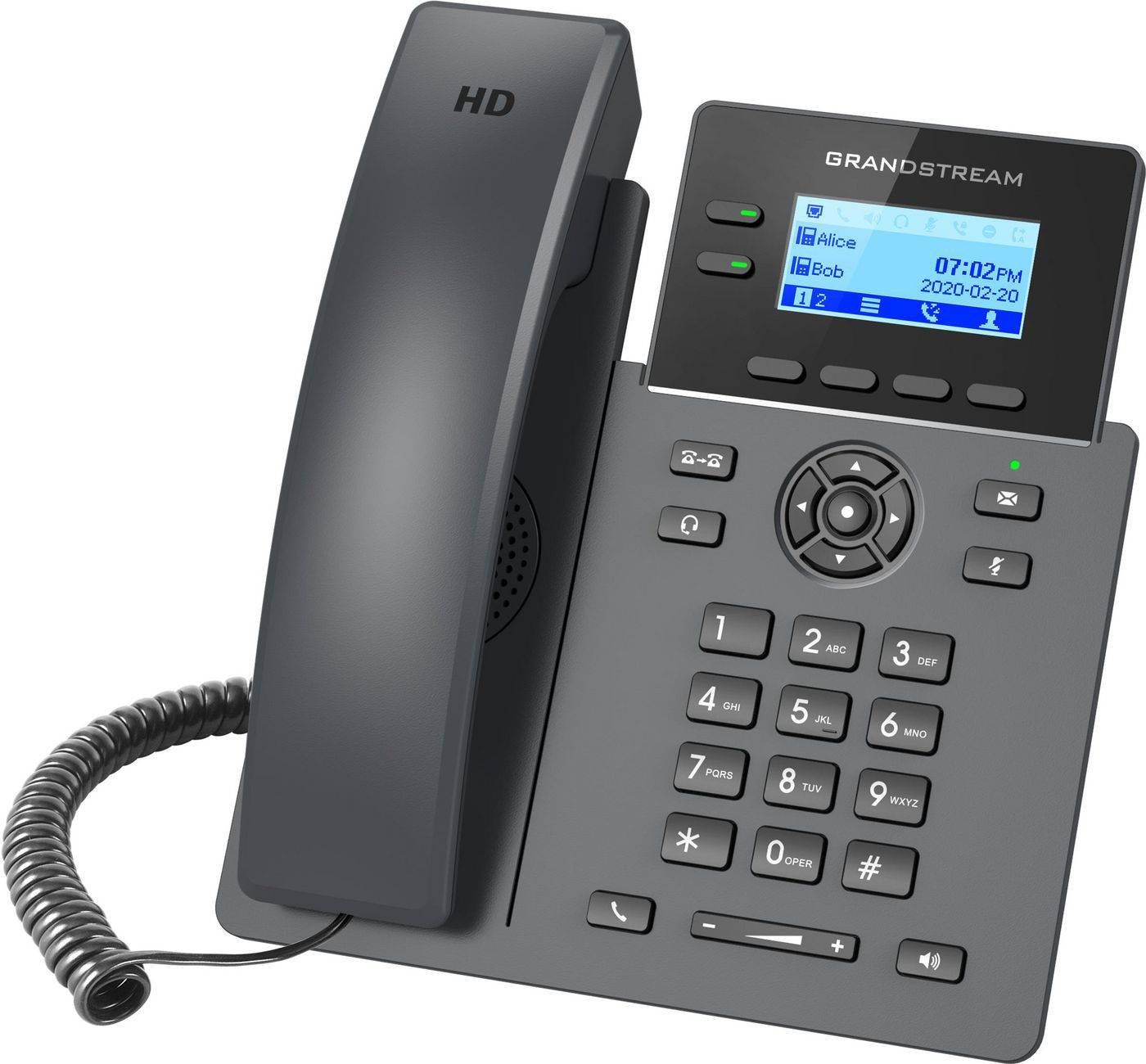 Grandstream GRP2602 - VoIP-Telefon - fünfwegig Anruffunktion - SIP - RTCP - RTP