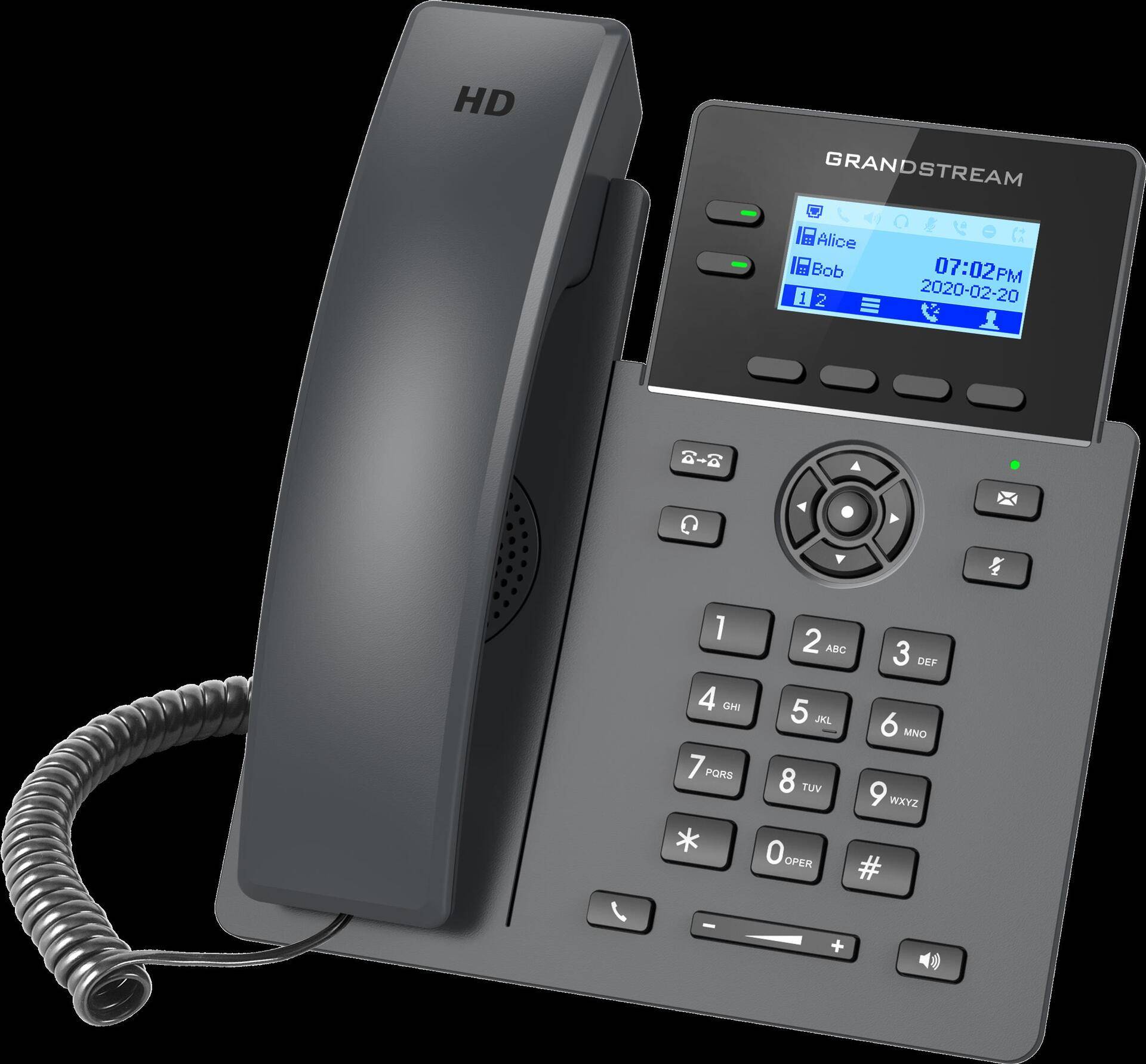 Grandstream GRP2602 - VoIP-Telefon - fünfwegig Anruffunktion - SIP - RTCP - RTP