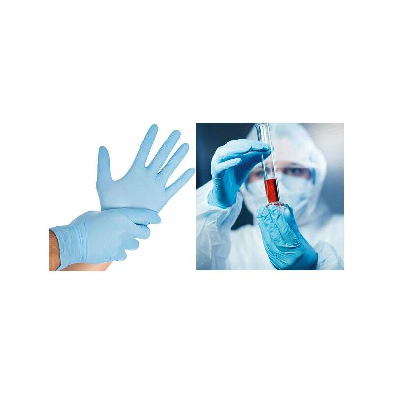 HYGOSTAR Untersuchungs-Handschuh SAFE VIRUS, L, blau