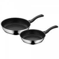WMF 07.3302.6299, Schwarz, Edelstahl, Edelstahl, Kunststoff, 24 cm, 28 cm, 2 Stück(e)