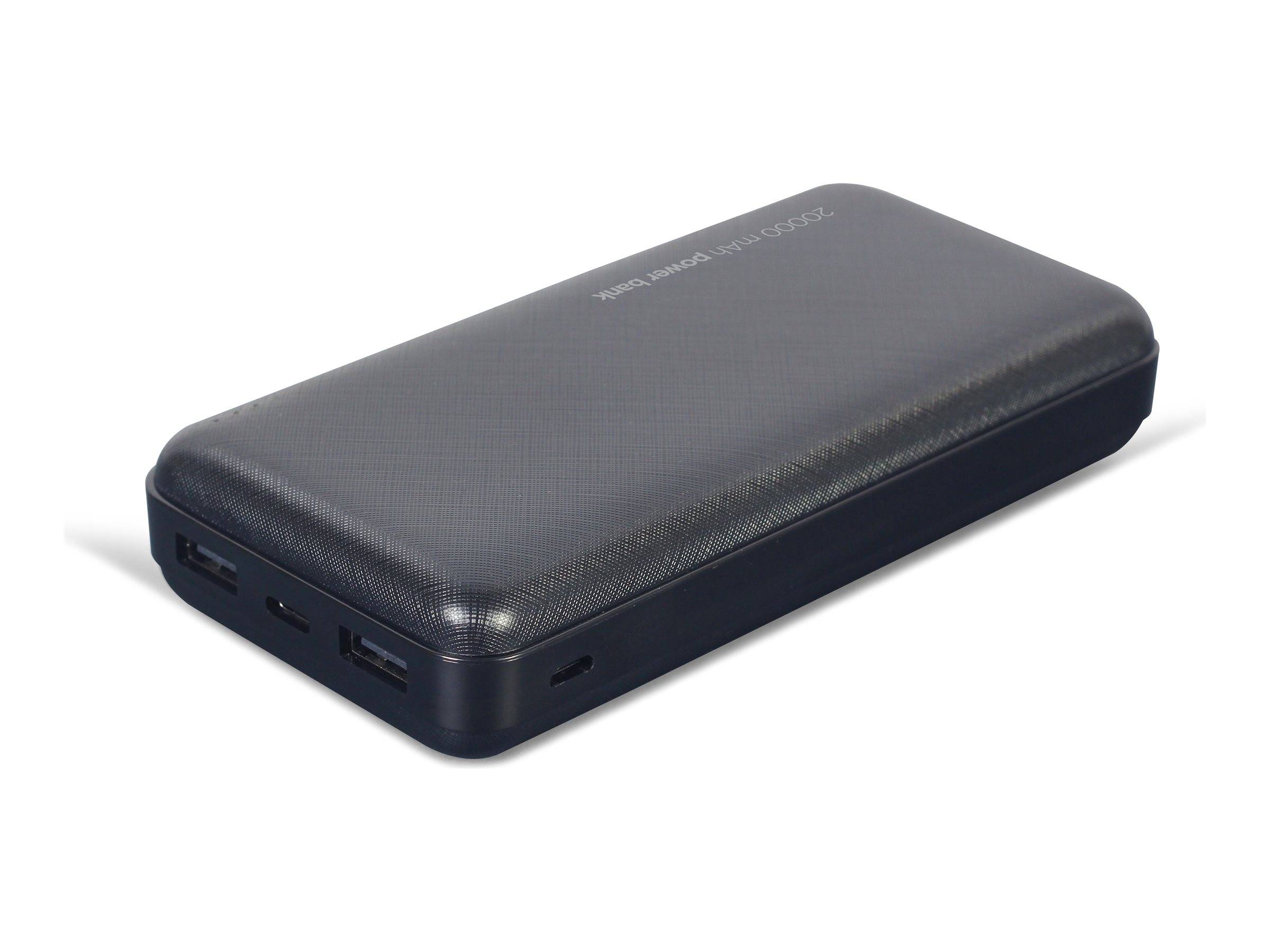 Gembird PB20-02 - Powerbank - 20000 mAh - 12 Watt - 2.4 A - 2 Ausgabeanschlussstellen (2 x USB)