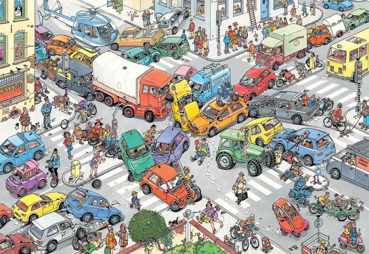 Jan van Haasteren Verkehrschaos 3000 Teile Puzzle