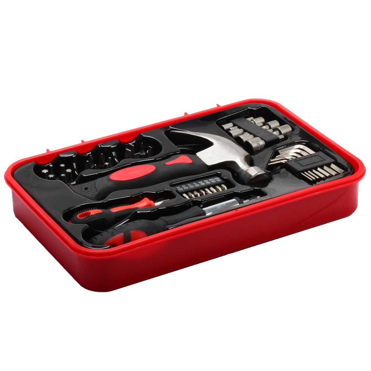 SCHMIDT security tools Werkzeug Set - 43-teilig - Werkzeugsatz - Multifunktion-Set - Reparaturwerkzeug- Boxwerkzeug - Schraubendreher-Bits 25 mm