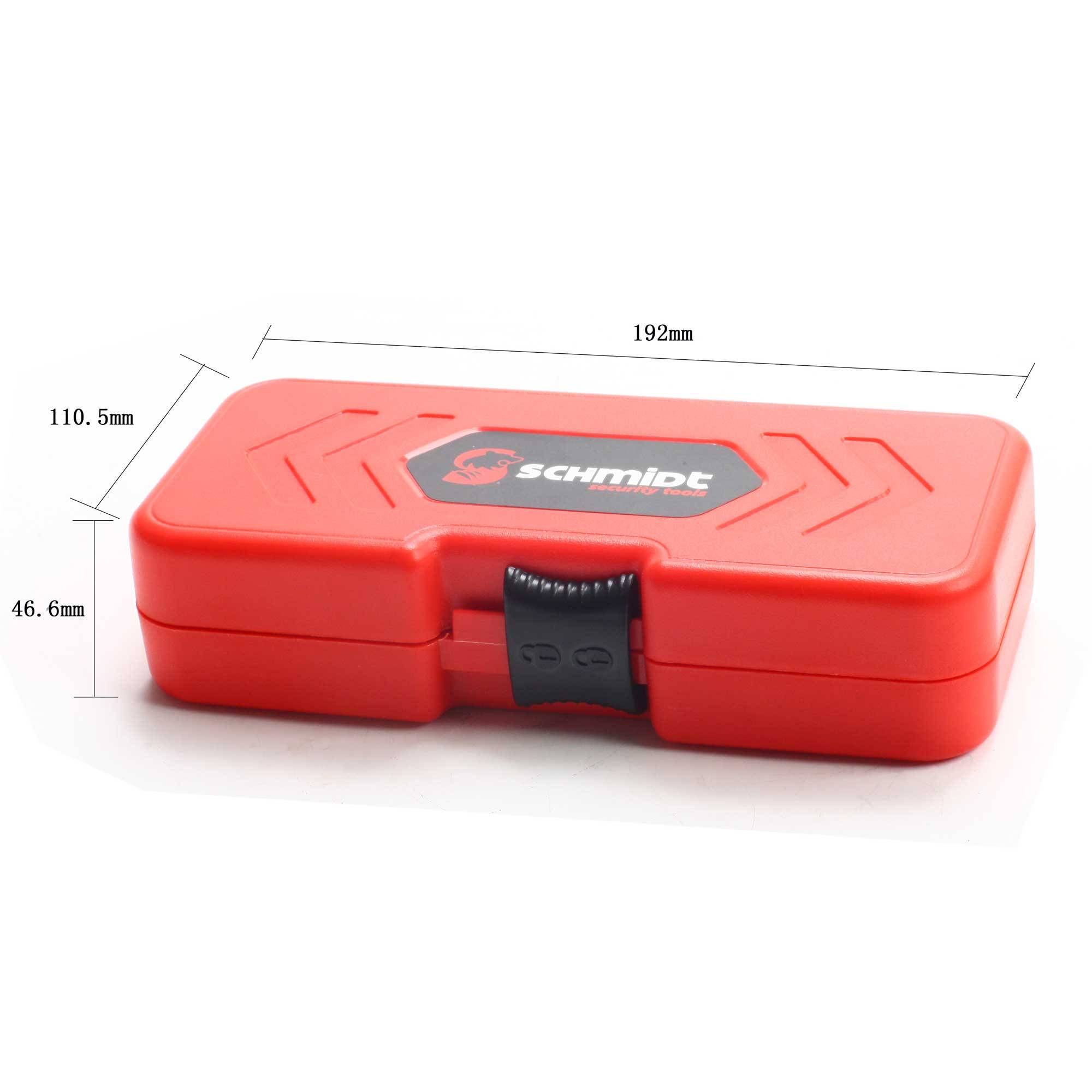 SCHMIDT security tools SDS-Plus Bohrer-Set - 8-teilig – Bohrerbox - Beton, Stein, Ziegel - SDS-plus Bohrhammer - Bohrersatz - Schlagbohrmaschine