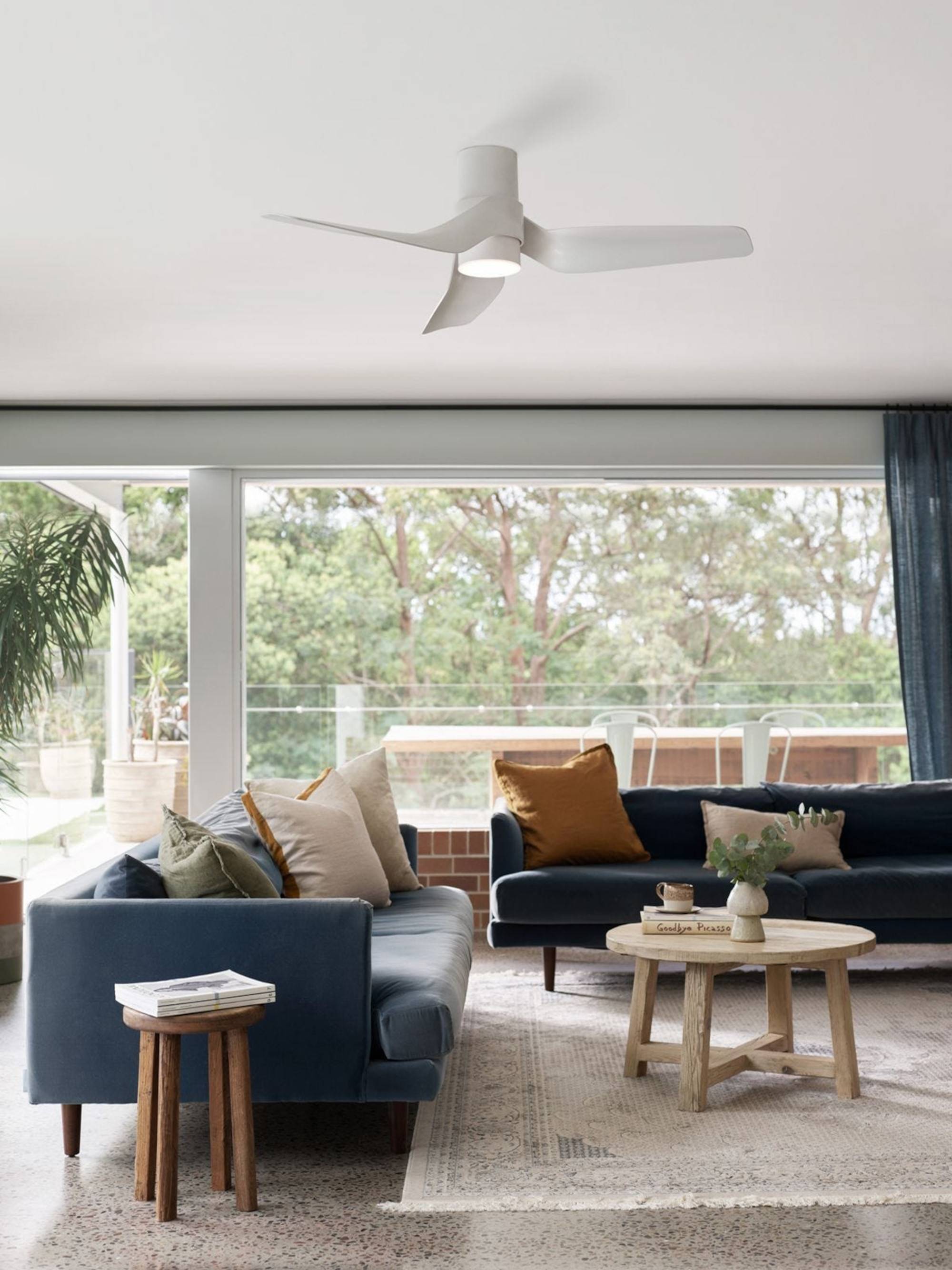 Energiespar Deckenventilator Nautica Weiß mit LED