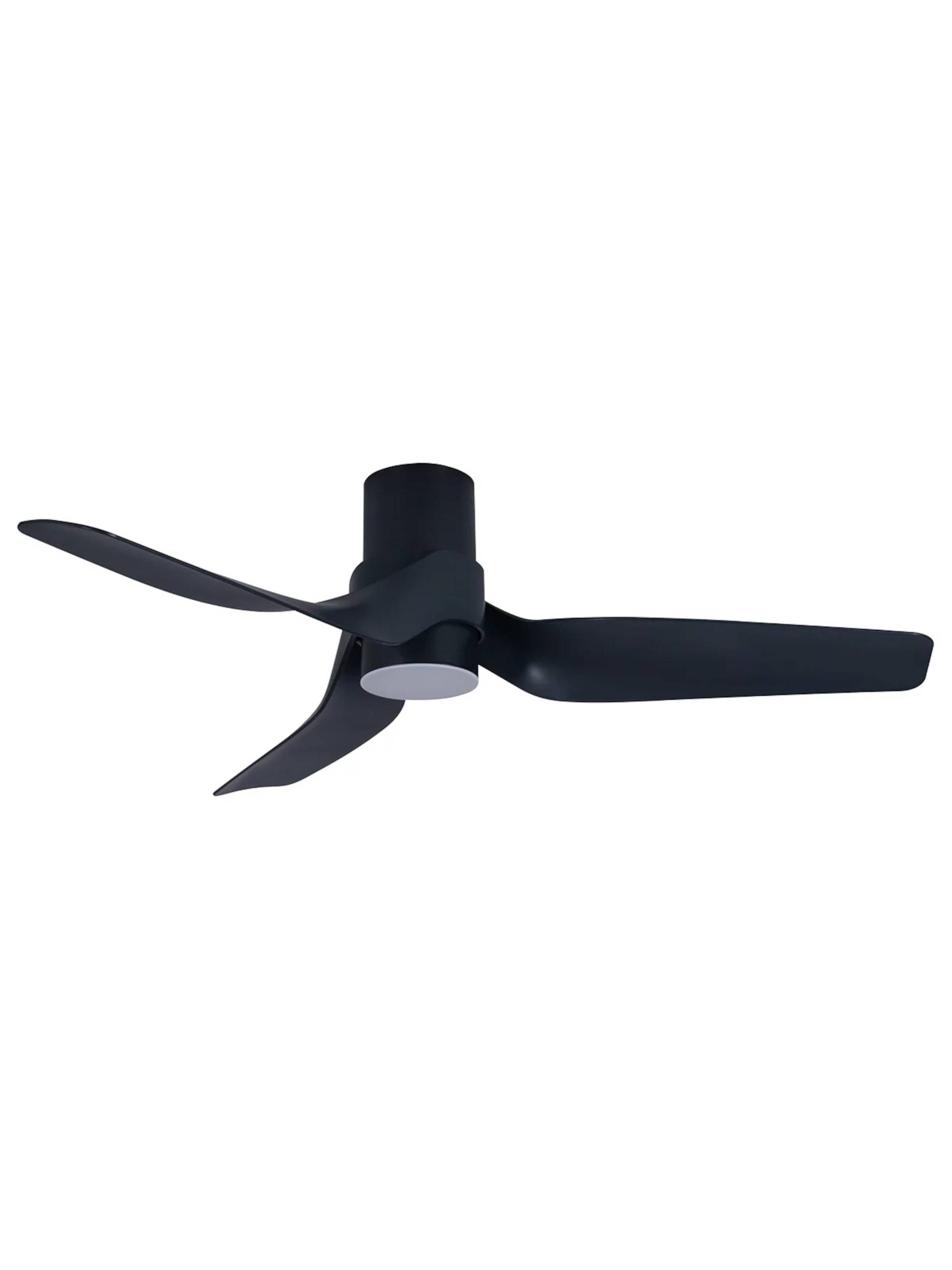 DC Deckenventilator Nautica Schwarz mit LED