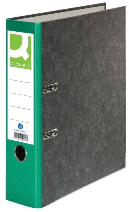 Wolkenmarmor-Ordner - A4, 80 mm, grün