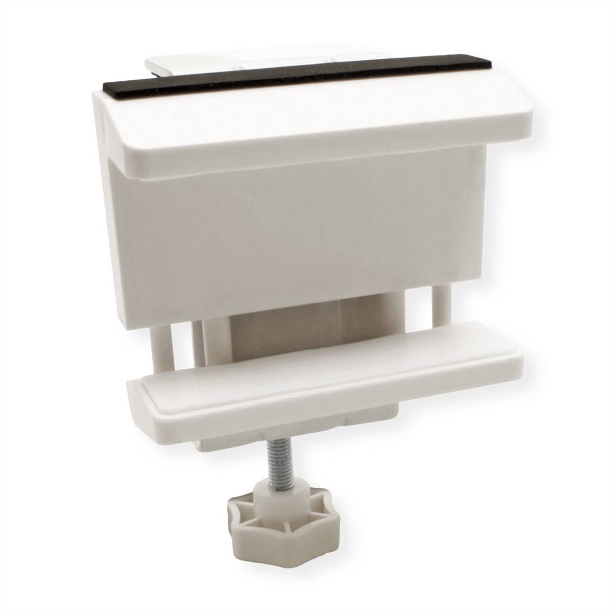 VALUE Tischfuß-Klemme für Steckdosenleiste, weiß