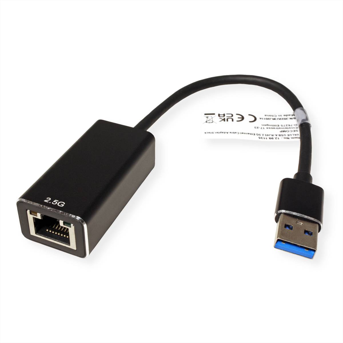 VALUE USB 3.2 Gen 1 Typ A, zu 2.5-Gigabit-Ethernet Konverter