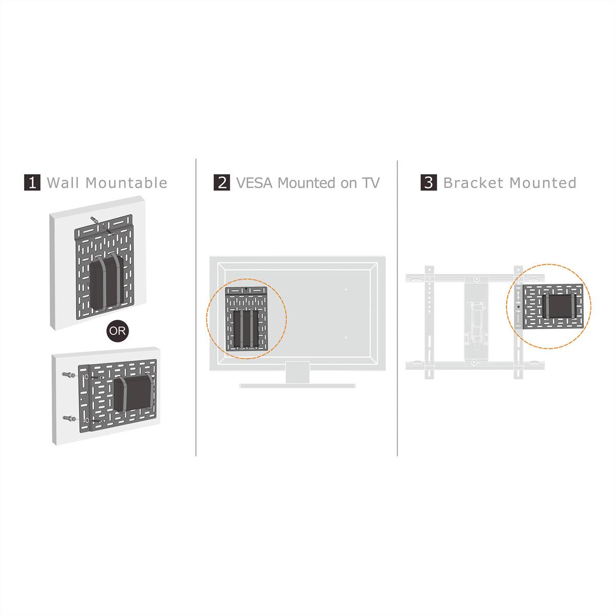 ROLINE Media-Player Halterung, gross (340 x 224 mm), bis 5 kg