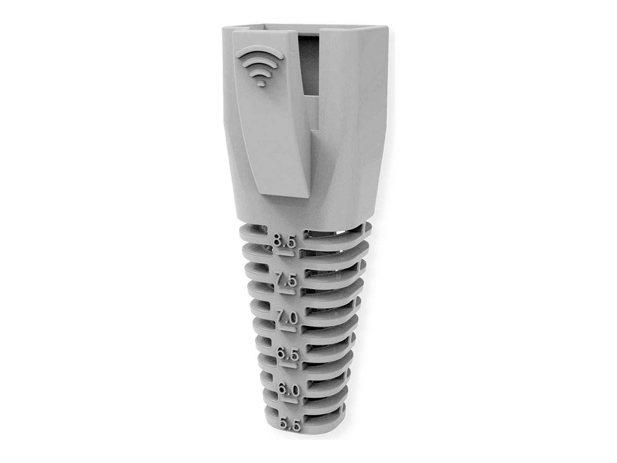 Roline - Netzwerkkabel-Knickschutz - RJ-45, zuschneidbar - Grau (Packung mit 10)