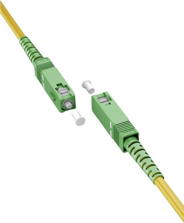 Glasfaserkabel (FTTH), Singlemode (OS2) Yellow, (Simplex), 30 m