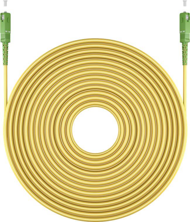 Glasfaserkabel (FTTH), Singlemode (OS2) Yellow, (Simplex), 30 m