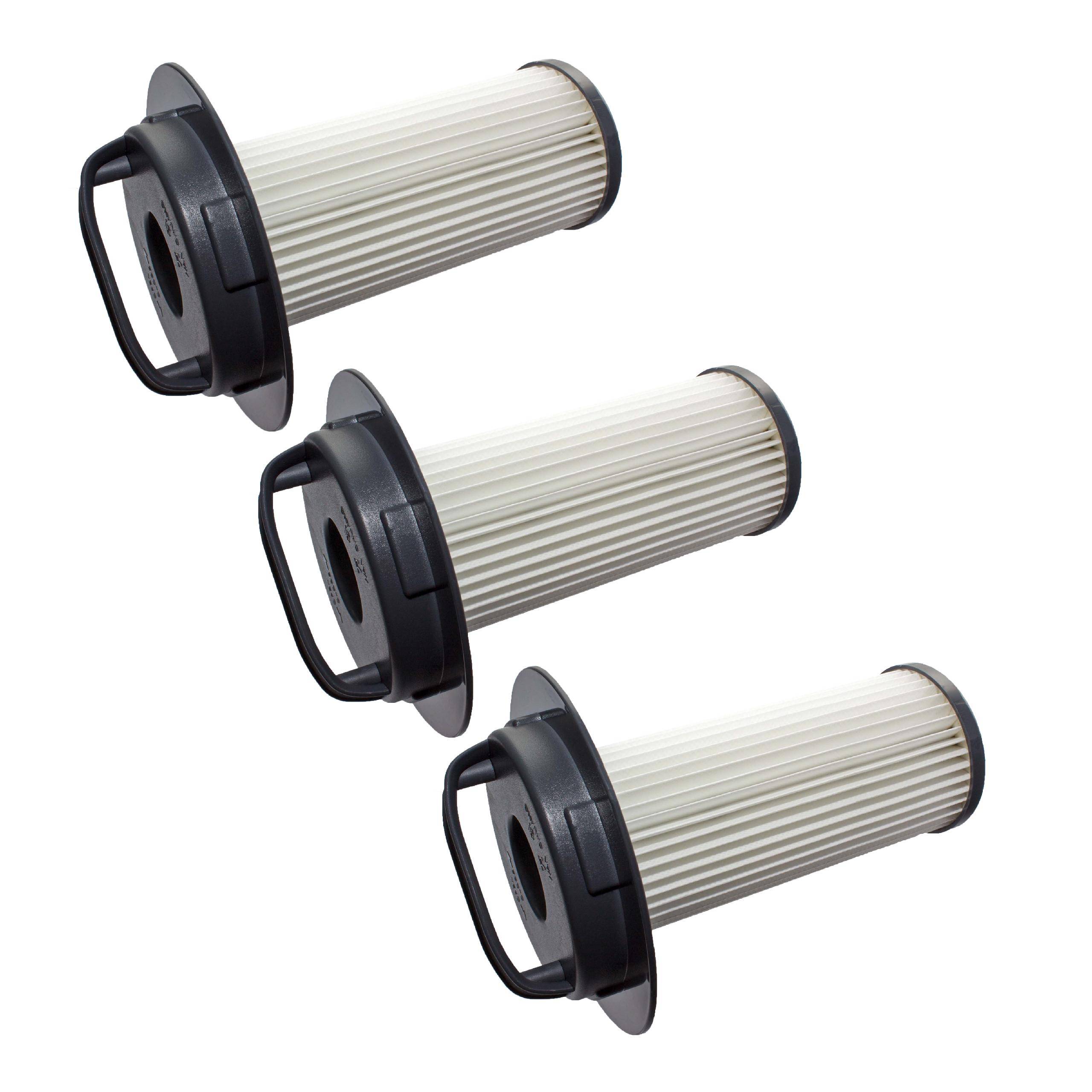 vhbw Filterset 3x Staubsaugerfilter kompatibel mit Philips Marathon FC9206/01, FC9206/02, FC9206/03 Staubsauger - HEPA Filter Allergiefilter