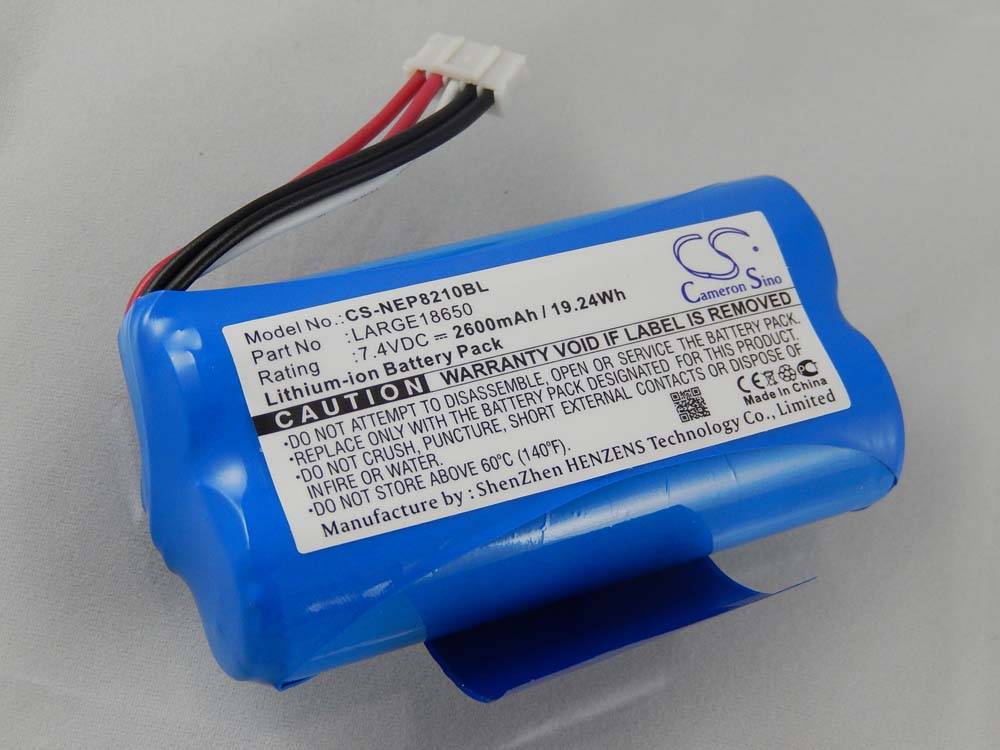 vhbw Akku kompatibel mit Bancamiga AMP7000, 8210 Barcodescanner POS (2600 mAh, 7,4 V, Li-Ion)