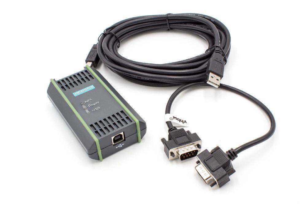 vhbw USB Programmierkabel Ersatz für Siemens 6GK1571-0BA00-0AA0, 6ES7972-0CB20-0XA0 für Steuerungssystem - Verbindungskabel, 5 m