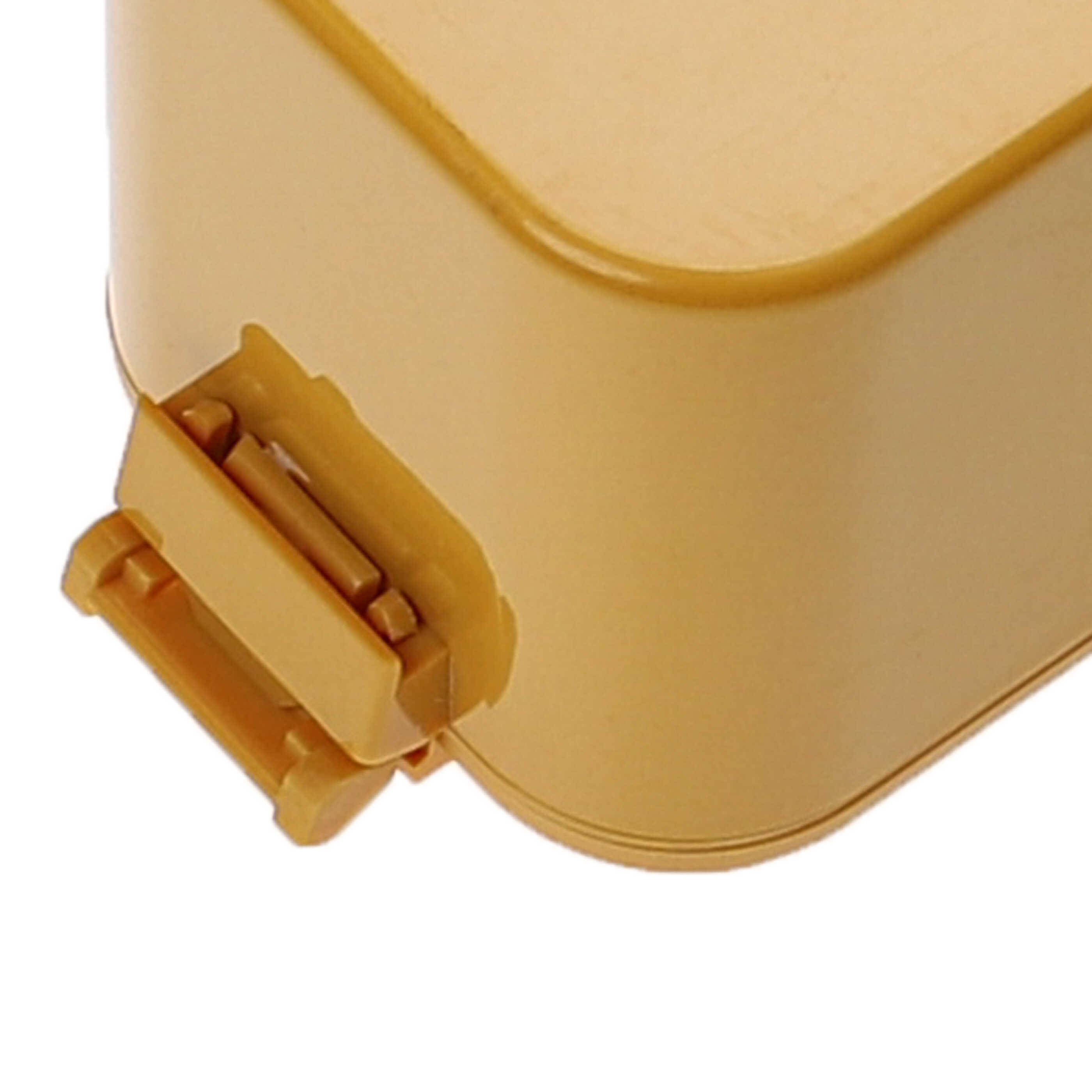 EXTENSILO Akku kompatibel mit iRobot iTouchless AV001A, iTouchless AV002A Staubsauger (4500mAh, 14,4V, NiMH, Gelb)