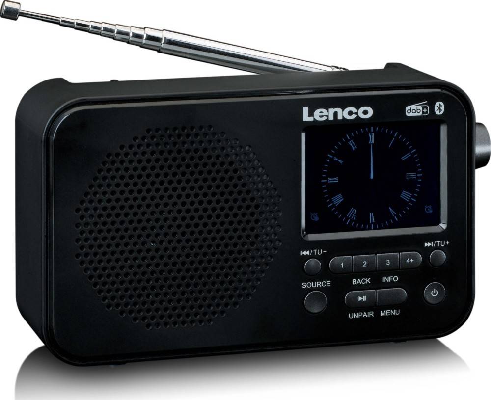 4 Stk. LENCO DAB+ Taschenradio PDR-036BK