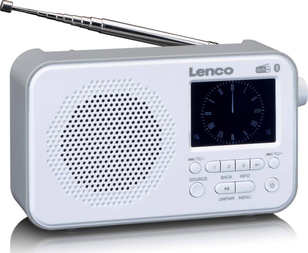 4 Stk. LENCO DAB+ Taschenradio PDR-036WH