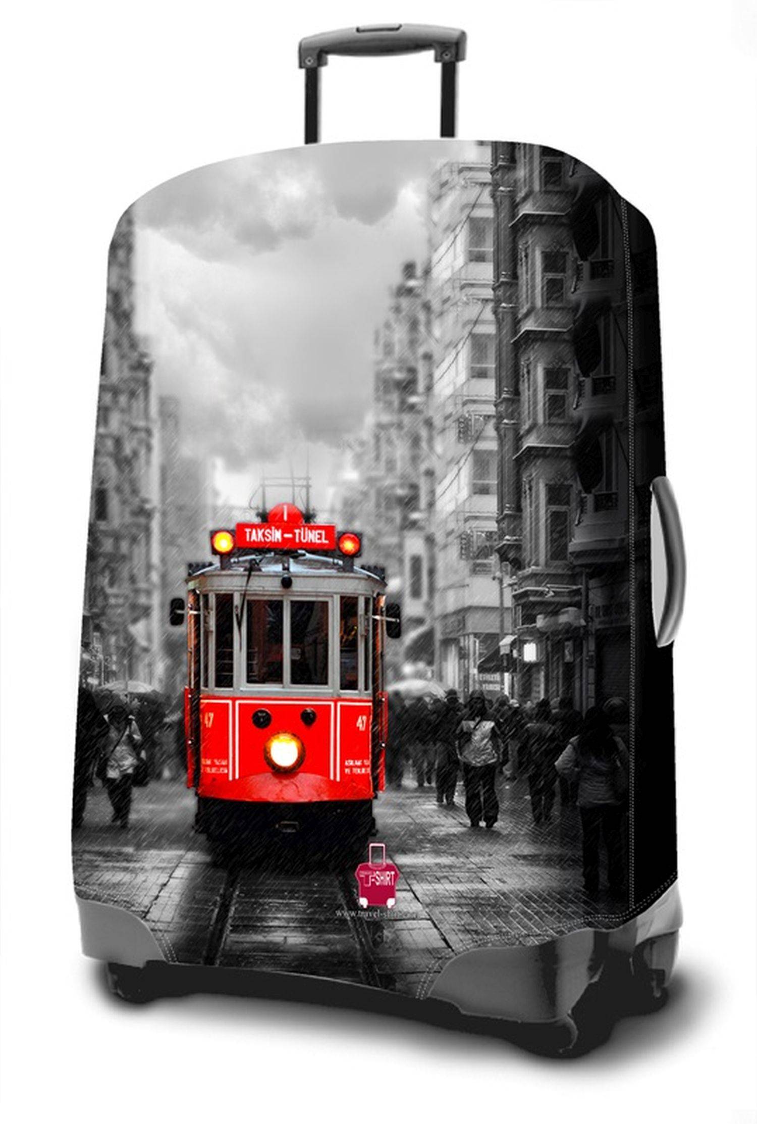 Farbiger Kofferbezug Größe S elastische Kofferhülle Reise Koffer Schutz Bezug Hülle K