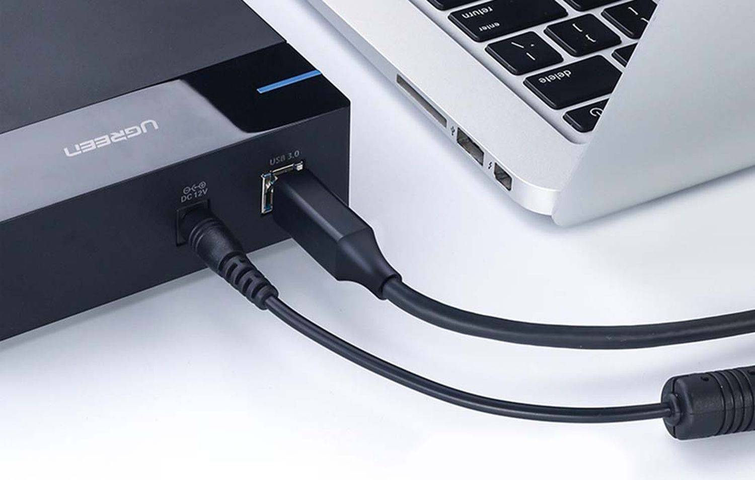 Drucker Kabel USB 3.0 A-B UGREEN US210, Kabeladapter USB Kabel 1m Schwarz