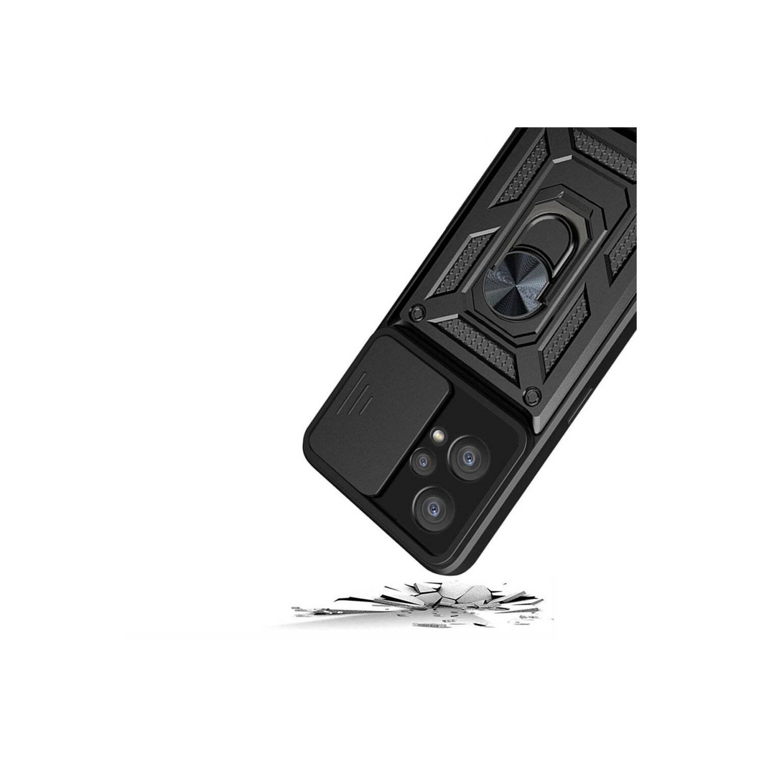 CamShield Armor Hülle kompatibel mit Samsung Galaxy S24 Plus Case Kameraschutz Ringhülle Halter Stoßfest