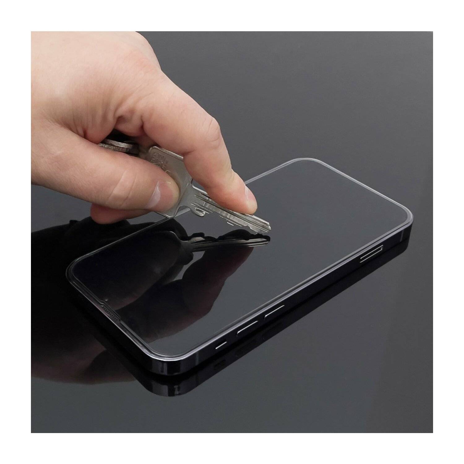 Full-screen Privacy Schutzglas 5D Hartglas Blickschutz kompatibel mit iPhone 14 Plus schwarz Schutzfolie Display Glas