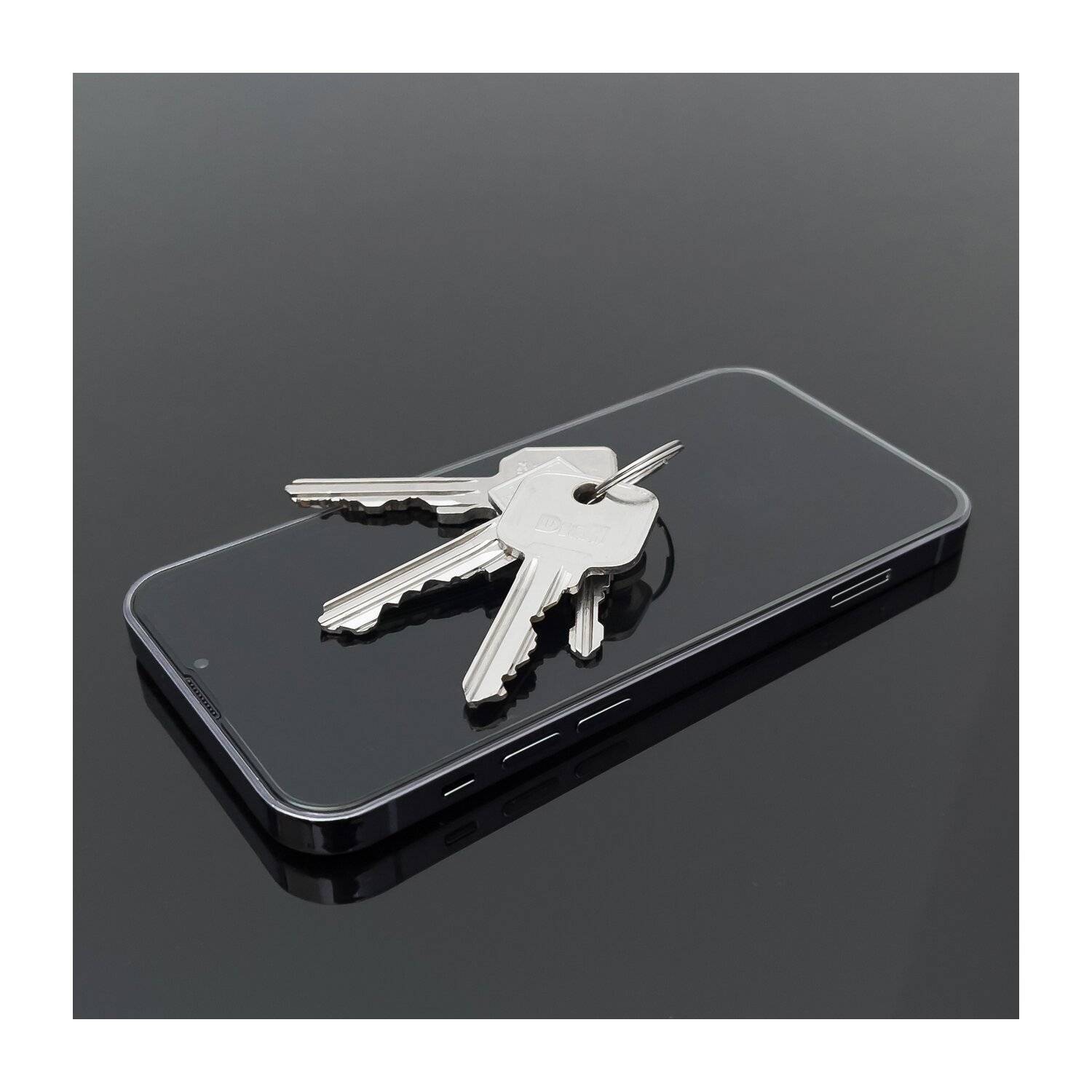 Full-screen Privacy Schutzglas 5D Hartglas Blickschutz kompatibel mit iPhone 14 Plus schwarz Schutzfolie Display Glas
