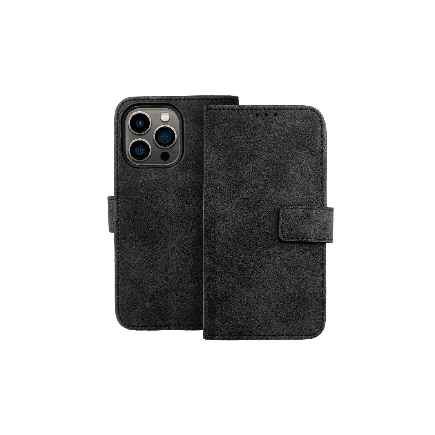 Tasche Holster TENDER Buch Schutzhülle Magnet Standfunktion Hülle kompatibel mit Xiaomi 13 Lite Schwarz