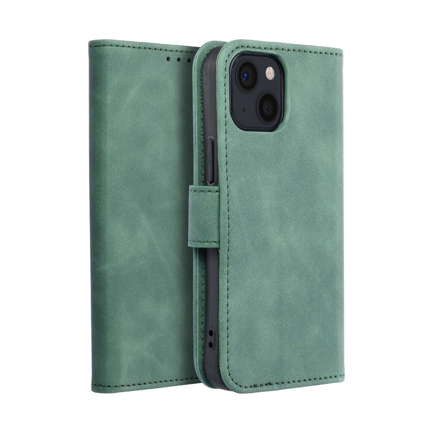 Tasche Holster TENDER Buch Schutzhülle Magnet Standfunktion Hülle kompatibel mit Xiaomi Redmi 10C Grün