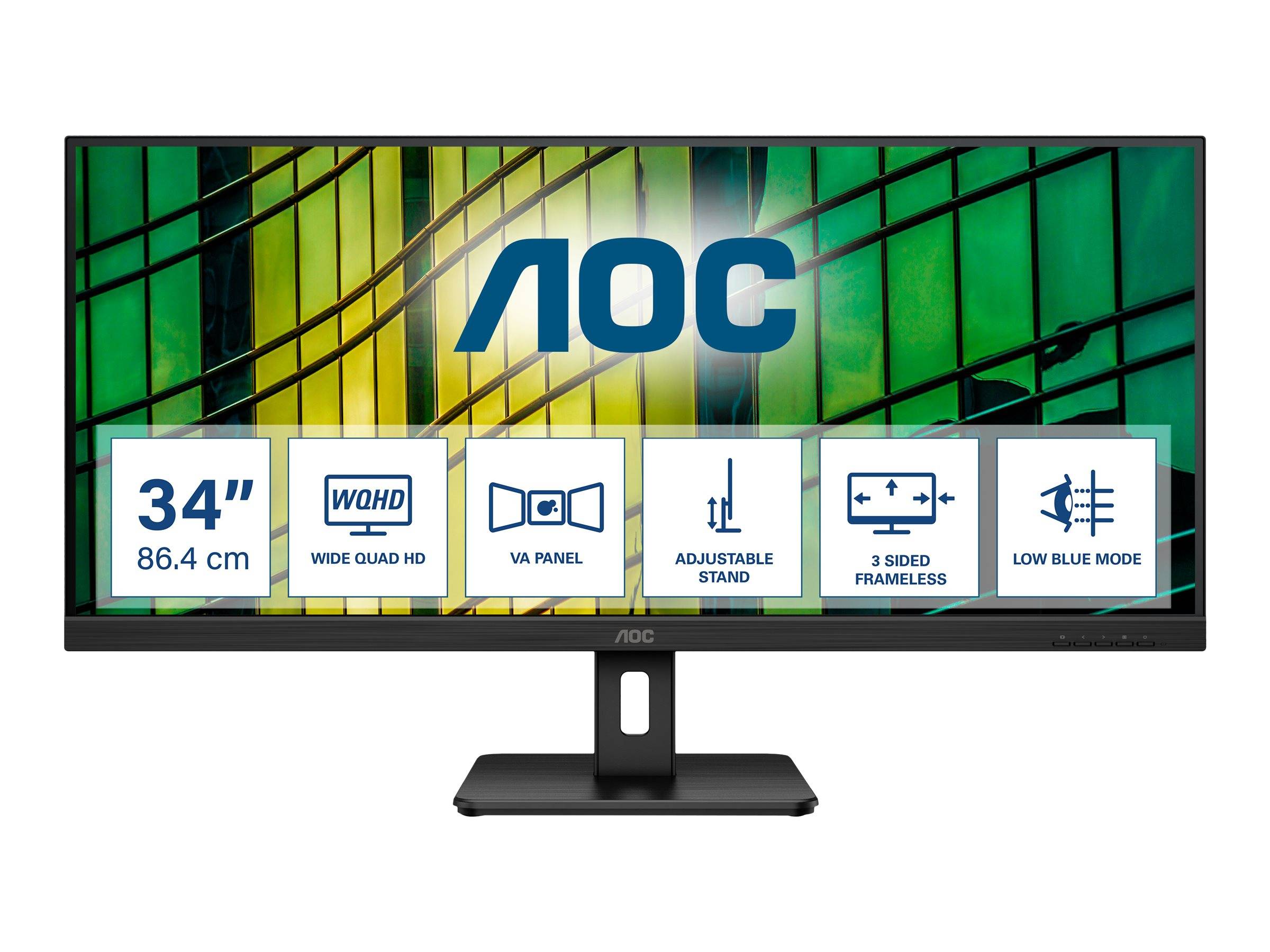 AOC 86,0cm (34) U34E2M 21:09 2xHDMI+DP black 4ms