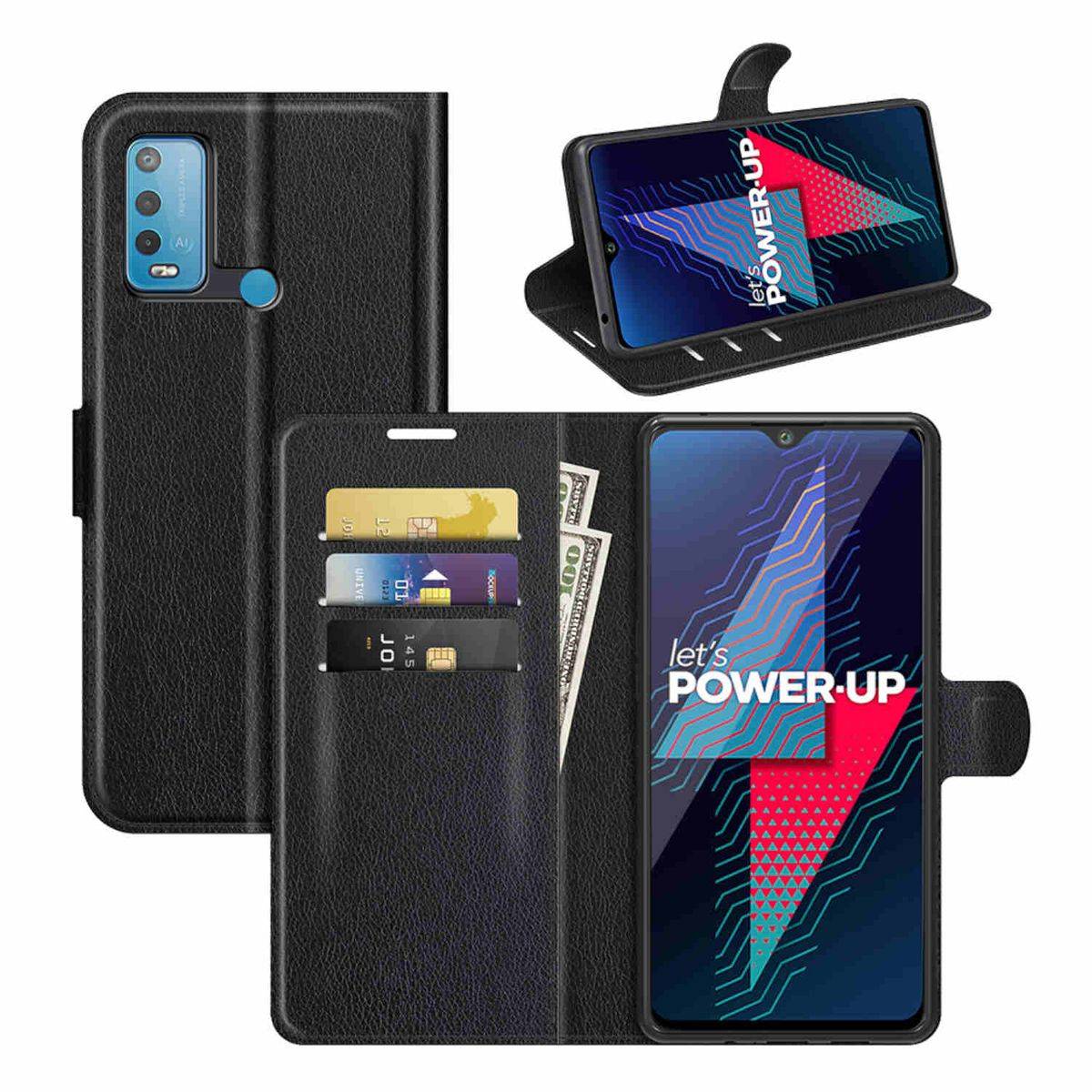 Für Samsung Galaxy A04 Handy Tasche Wallet Premium Schutz Hülle Case Cover Etuis Neu Zubehör Schwarz