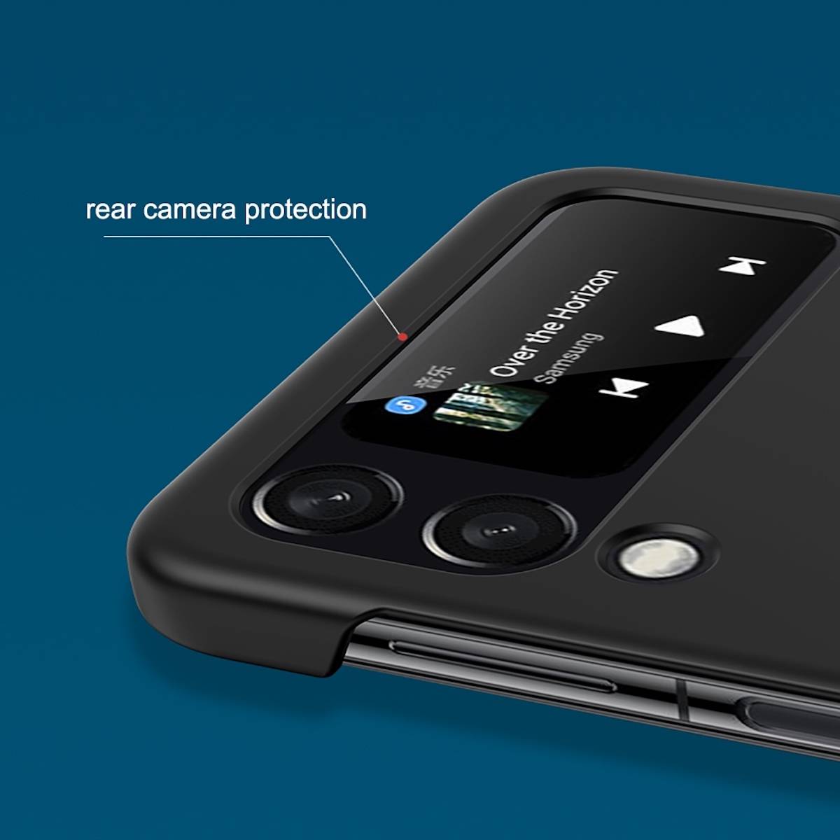 Samsung Galaxy Z Flip4 5G Kunststoff Design Hart Hülle Handy Tasche Hülle Etuis Grün