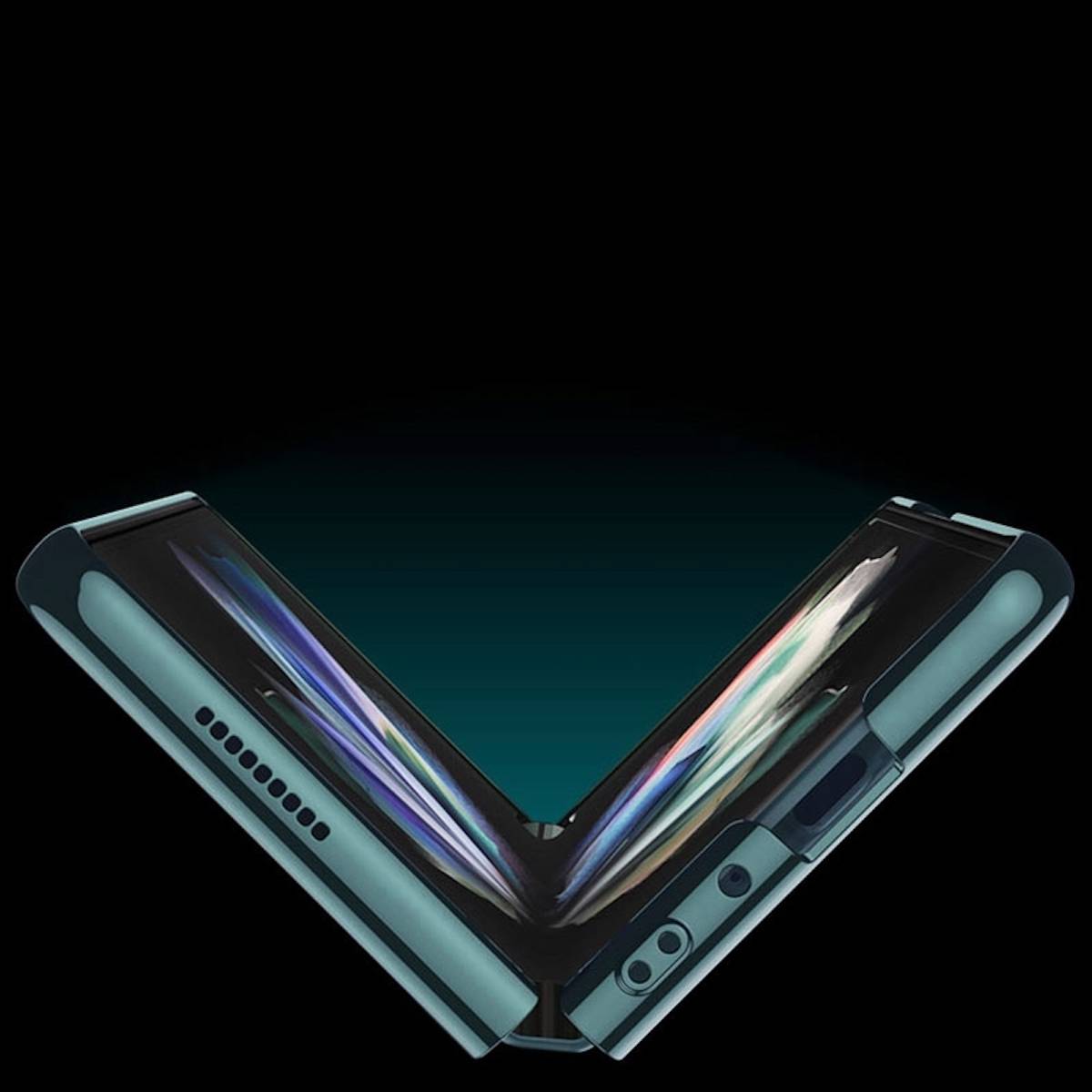 Für Samsung Galaxy Z Fold4 5G Kunststoff / Glas 360 Grad Schutz Handy Tasche Hülle Etuis Gold