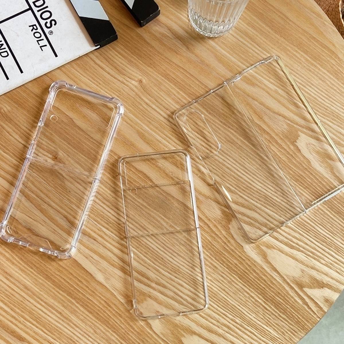 Für Samsung Galaxy Z Fold4 5G Design Schock Hart Cover Handy Tasche Hülle Etuis Transparent