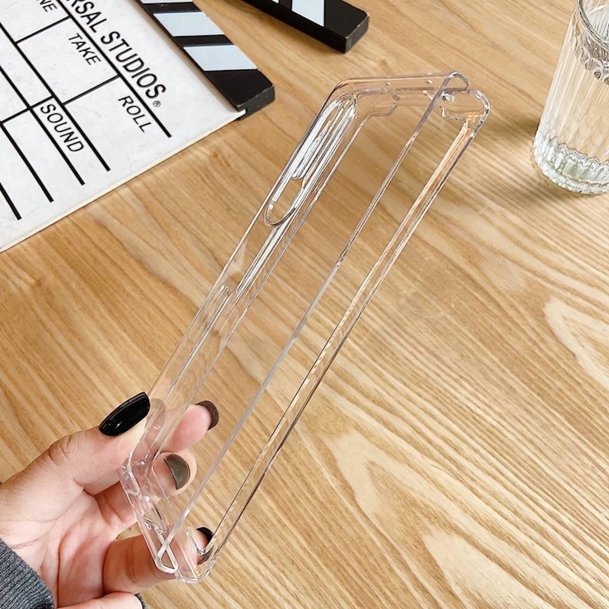 Für Samsung Galaxy Z Fold4 5G Design Schock Hart Cover Handy Tasche Hülle Etuis Transparent