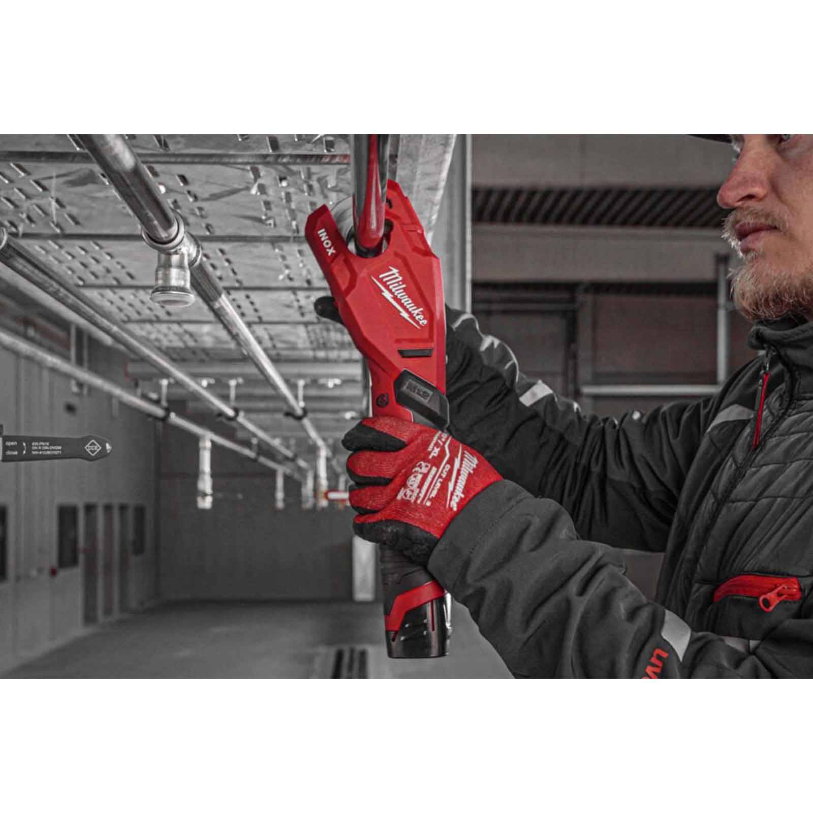 Milwaukee Akku-Edelstahl-Rohrabschneider M12 PCSS-202C 12V 2Ah