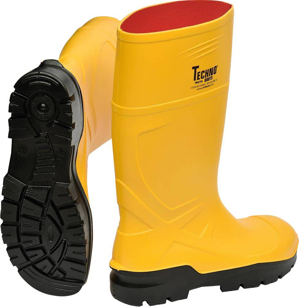 Stiefel 35332 Rönne PU,S5,gelb,Gr.39