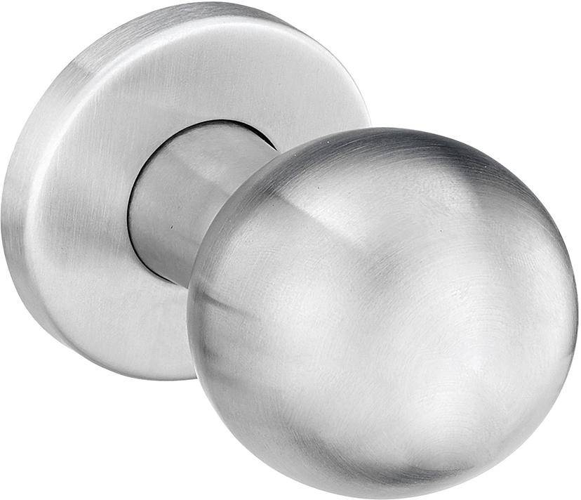 Knopf,auf Rosette, 1052/5010,silberfarbig