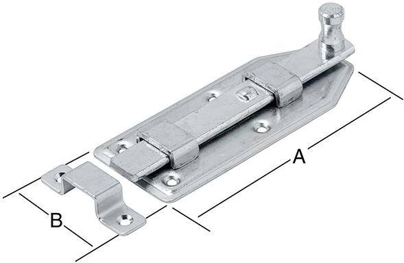 Türknopfriegel gerade 140X56 verzin