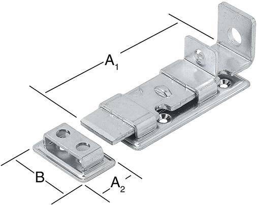 Sicherheitsriegel 150X48 ger. vz.