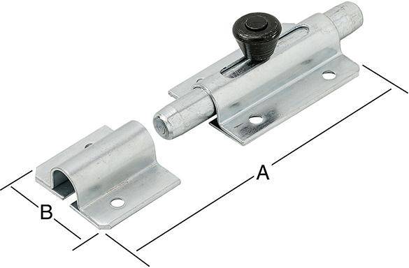 Bolzen-Knopfriegel 120X36mm verz.