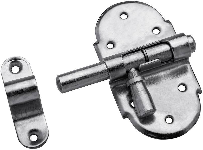 Grendelriegel mit Feder Stahl galv. verzinkt