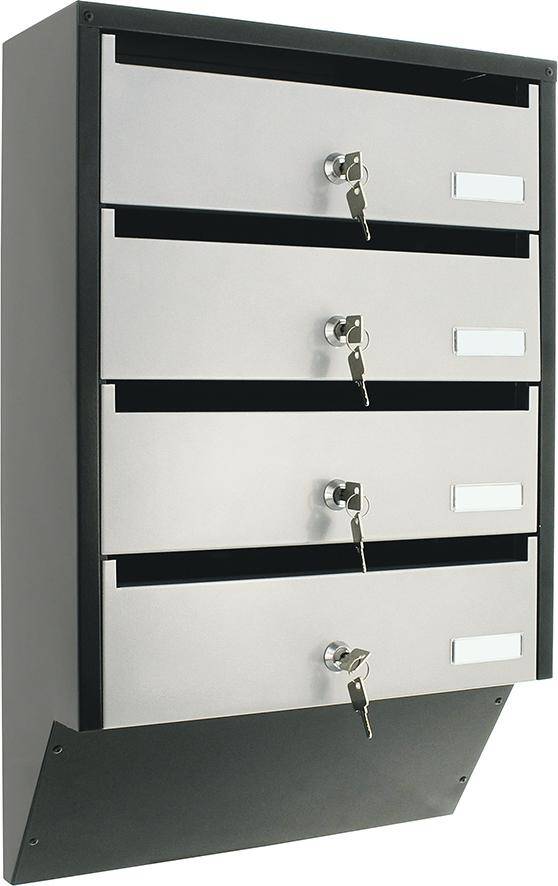 DEPOT 4 SILVER / BLACK Zyl.schloss m. 2 Schl.