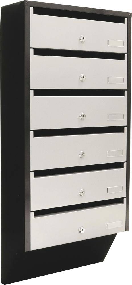 DEPOT 6 SILVER / BLACK Zyl.schloss m. 2 Schl.