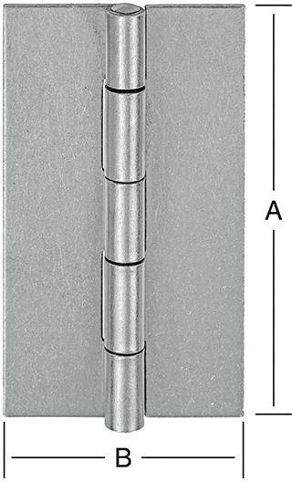 DIN-Scharnier schmal 60x34 mm ungeb.Eis