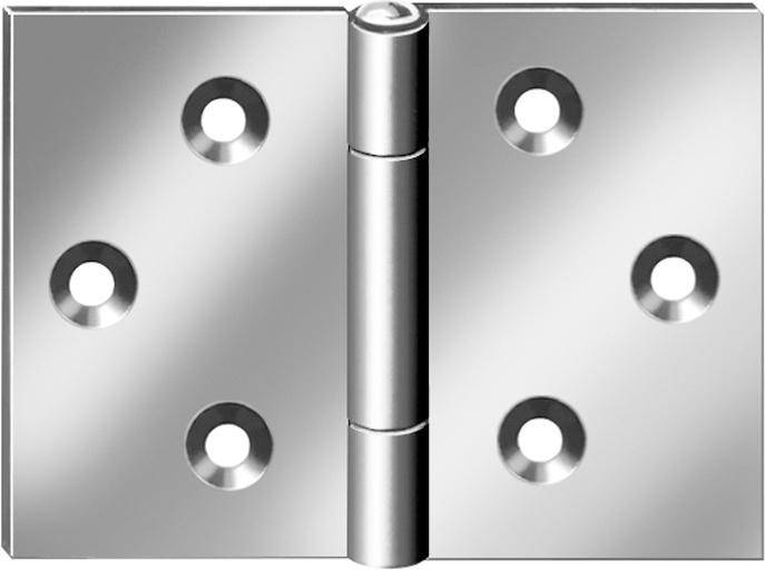 DIN-Scharnier breit 90X133 verz.