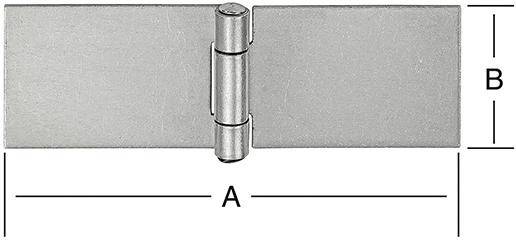 DIN-Tischband br. 100x32 mm ungeb.Eis