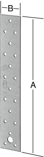 Streifen-Flachverb. 40x340mm,send.vz., m. CE